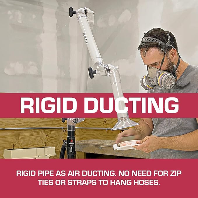 Mullet ThirdHand Dust Collection Boom Arm (Boom Arm + Workbench Mount)