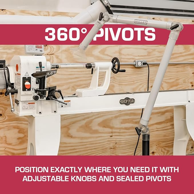 Mullet ThirdHand Dust Collection Boom Arm (Boom Arm + Shop Vac Base)