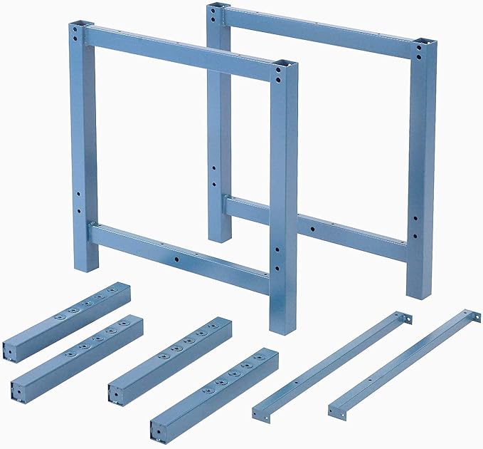 Global Industrial Mobile Lab Workbench, Plastic Laminate Square Edge, 60" W x 30" D, Blue