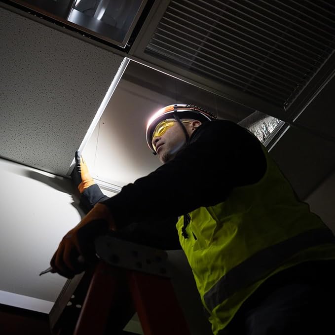 Klein Tools 56308 Rechargeable Headlamp with Strap, 575 Lumens, Wide-Beam LED, All-On or Direct Focus Modes, for Work and Outdoors