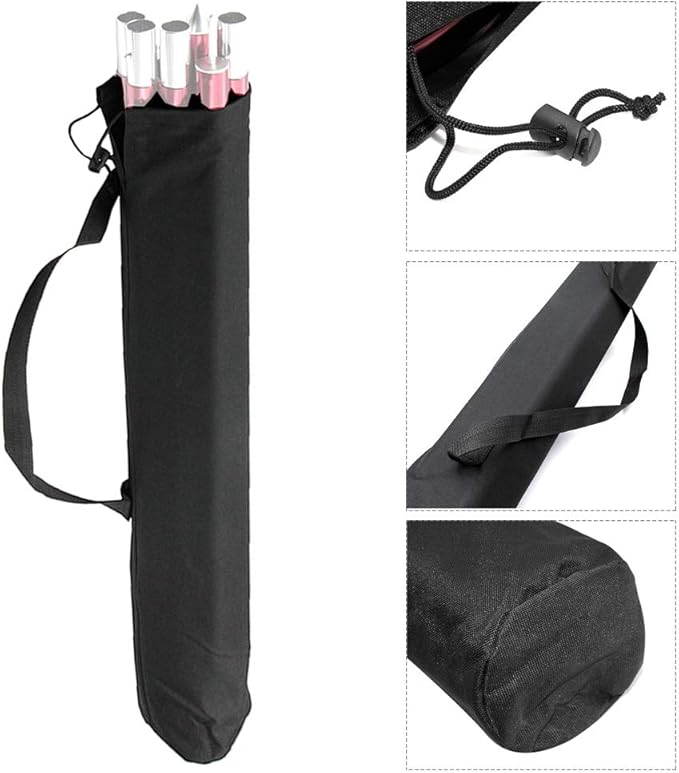 Keenso Camping Storage Bag,Multifunction Outdoor Camping Organizer Pouch Canopy Pole Storage Bag Tent Accessories