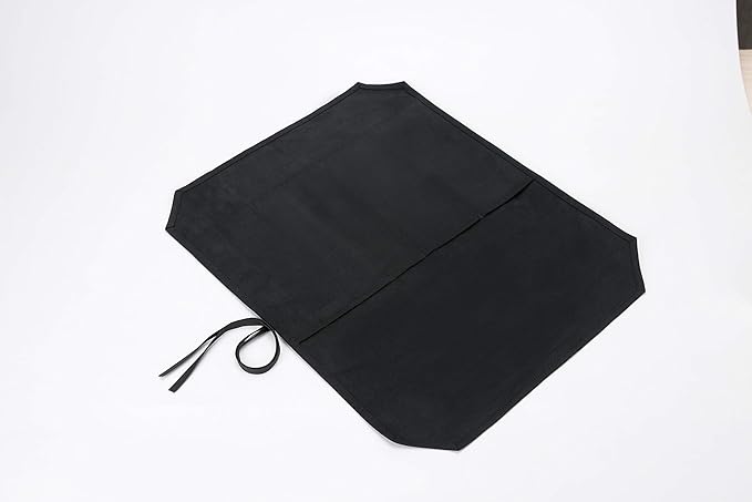 Khaki Chef’s Knife Roll Case, Waxed Canvas Cutlery Knives Holders Protectors, Home Kitchen Cooking Tools And Utensils Wrap Bag Wallet, Multi-Purpose Brush Roll Bag, Travel Tool Roll Pouch