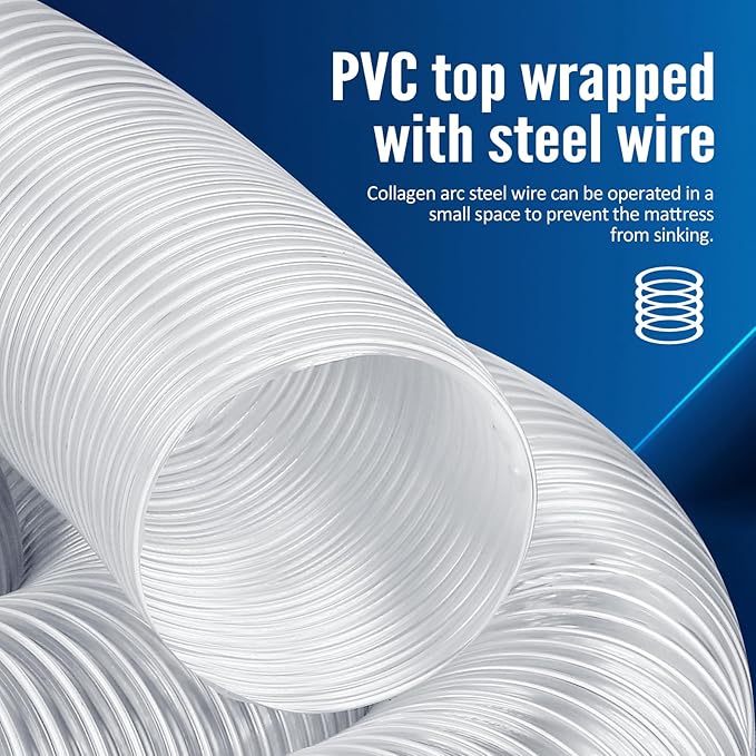 Heavy PVC 4" x 10' Dust Collection Hose,Flexible Clear Debris and Fume Collection Hose with Stainless Steel Clamps for Dust Collectors with 4" Ports, Ideal for Shop Vacuums