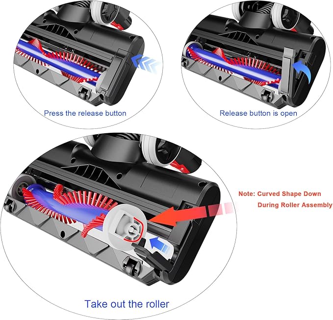 Motorized Brush with Headlights for Dyson V10 V11 Vacuum Cleaners,Updated Motorhead Attachment for HardWood Floor or Carpet Cleaning,Replacement Head Compatible with Dyson V10 Models