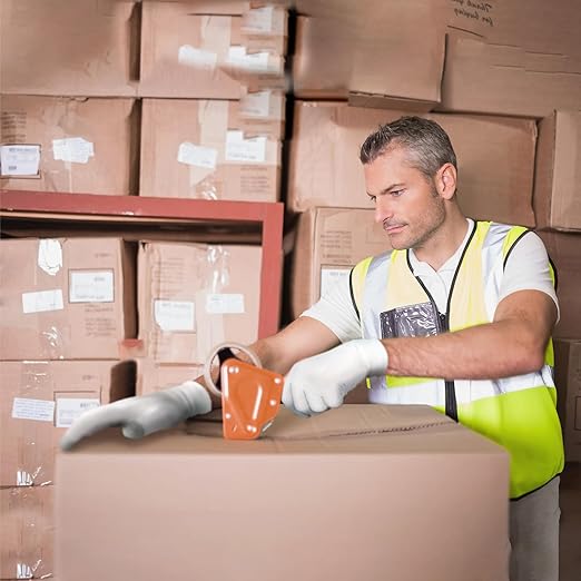 Kebada W1 Work Gloves for Men and Women, PU Coated Safety Gloves with Grip, Touchscreen, Ideal for Warehouse Package Handling, Construction, Gardening, White Medium