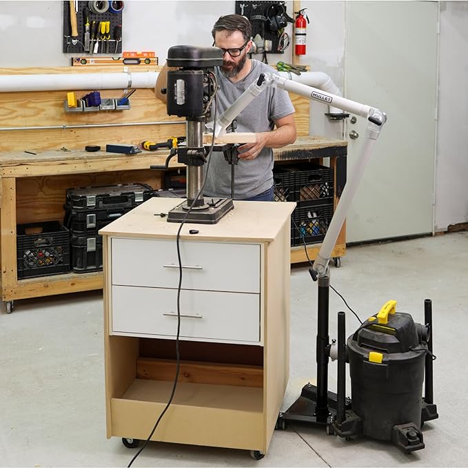 Mullet ThirdHand Dust Collection Boom Arm (Boom Arm + Shop Vac Base)