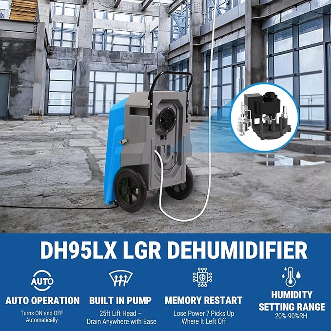 MOUNTO Water Damage Restoration Combo Package Deals (12xAir Mover, 2x Air Scrubber, 2x LGR Dehumidifiers)