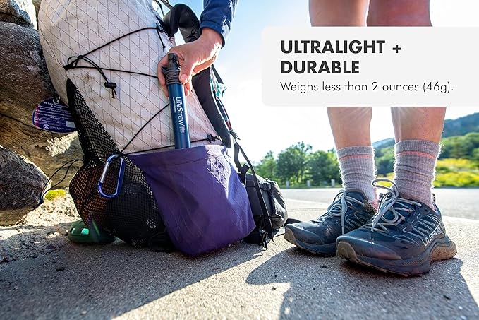 LifeStraw Personal Water Filter for Hiking, Camping, Travel, and Emergency Preparedness