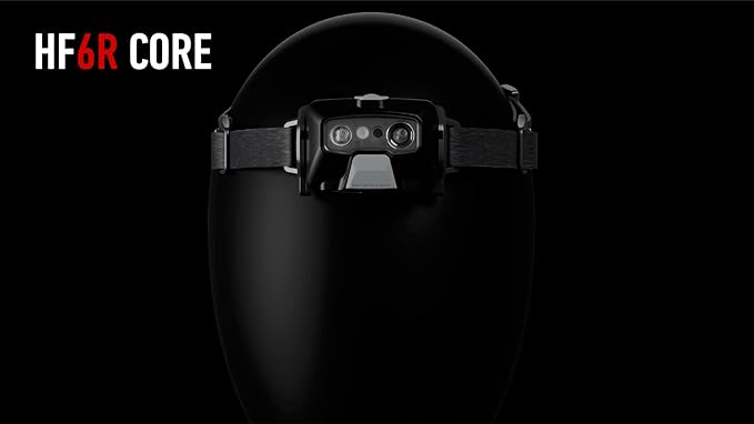 Ledlenser HF6R Core Hands Free, Rechargable Headlamp, Water Resistant, 800 Lumens, Red