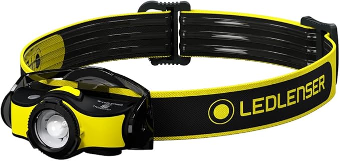 Ledlenser, iH5R High Power LED Professional Headlamp, Rechargeable or AA Alkaline Batteries, Compact, Lightweight, Multiple Helmet Mounting Options