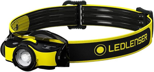 Ledlenser, iH5R High Power LED Professional Headlamp, Rechargeable or AA Alkaline Batteries, Compact, Lightweight, Multiple Helmet Mounting Options