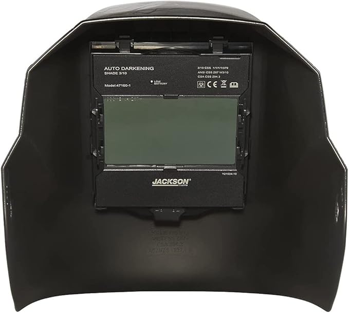Jackson Safety Premium Graphic Welding Hood with ADF - Ultra Lightweight Auto Darkening Welding Helmet - ANSI Z87.1 (Multiple Styles)