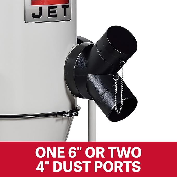 JET Cyclone Dust Collector, 2-Micron Filter, 1-1/2 HP, 115V 1Ph (Model JCDC-1.5)