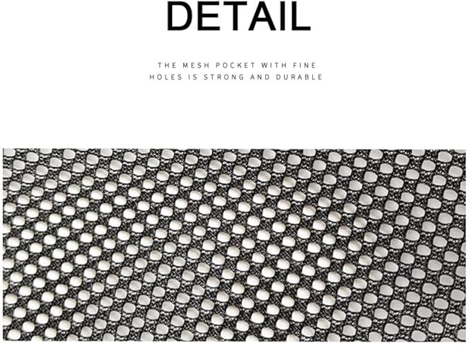 HUIOP Black Rustic/Outdoor Under Table Storage Bag, Mesh Caddy, Camping Table Tripod Rack Organizer