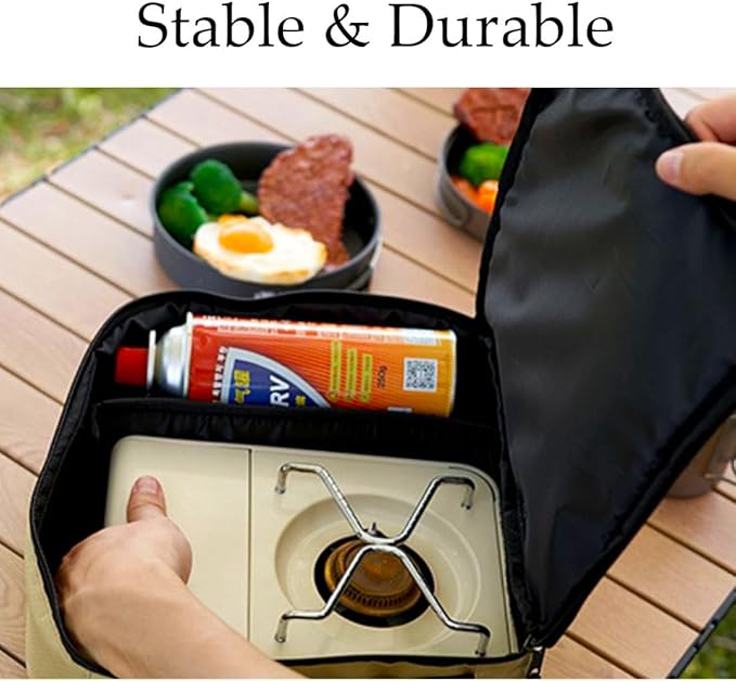 Naturehike Lightweight Cassette Camping Storage Bag, Portable Camping Cookware Organizer, Large Capacity Camp Stove Storage Bags For Outdoor