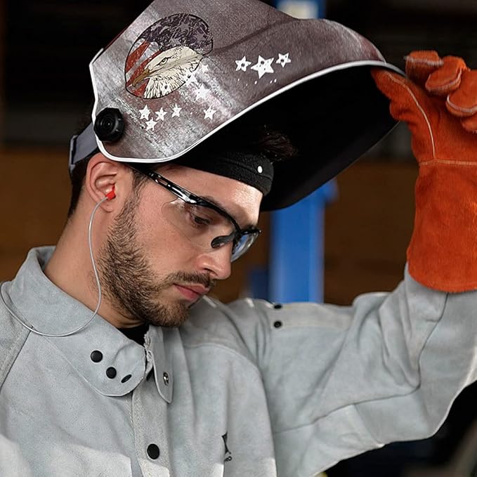 Jackson Safety Premium Graphic Welding Hood with ADF - Ultra Lightweight Auto Darkening Welding Helmet - ANSI Z87.1 (Multiple Styles)