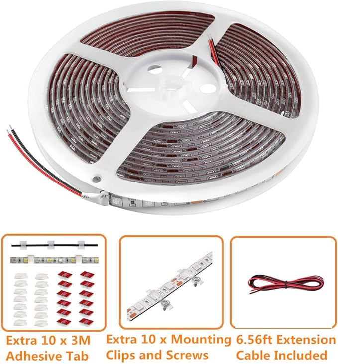 LED Boat Strip Lights, 32.8FT Marine Pontoon Led Lights, Waterproof Boats Interior Light, Under Gunnel Light, Boats Deck Lighting, Night Fishing Lighting for Pontoon Bass Fishing Yacht Kayak (White)