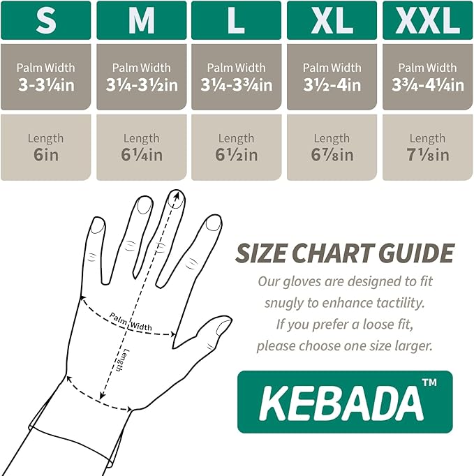 Kebada W2 Work Gloves for Men and Women, Nitrile Coated Working Gloves for Gardening, Construction, Warehouse, Safety Gloves for Work in Yard and Outdoors, 6 Pairs, XS