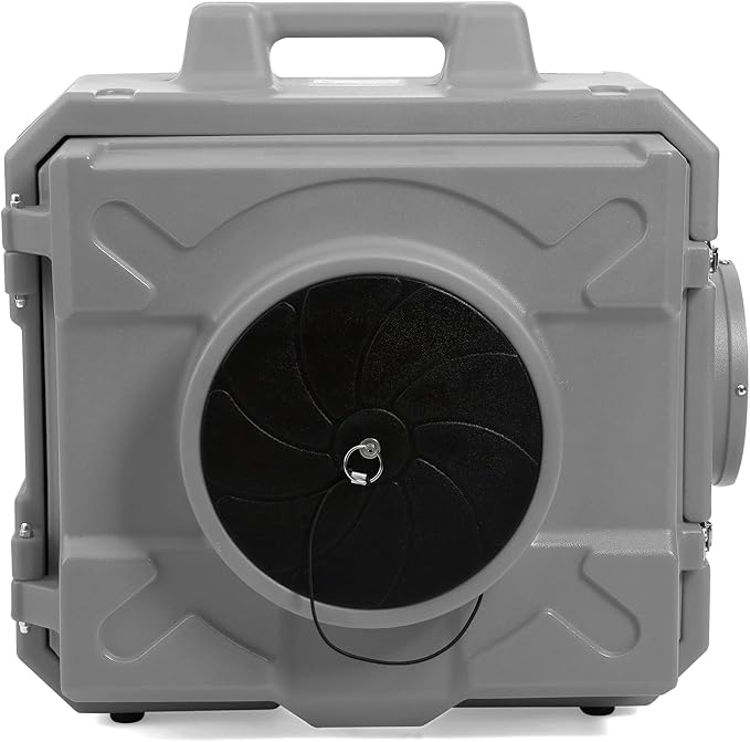 MOUNTO HEPA500 Commercial 500cfm Air Purifier Hepa Air Scrubber Negative Air Machine Roto-Molded (Grey)