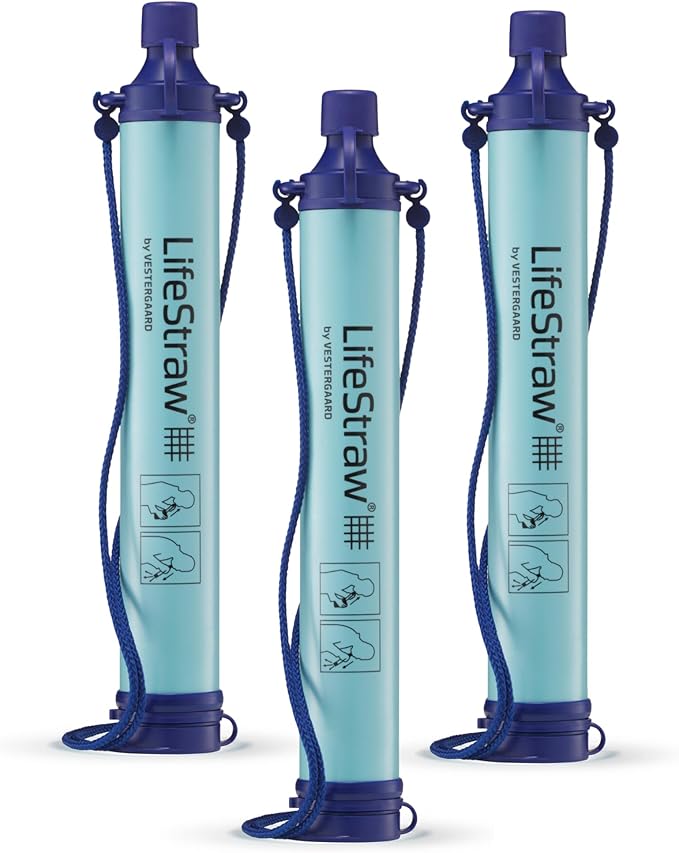 LifeStraw Personal Water Filter for Hiking, Camping, Travel, and Emergency Preparedness