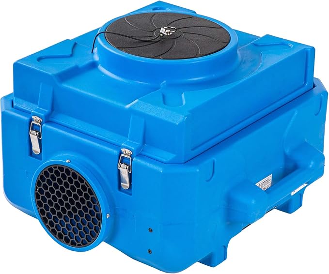 MOUNTO HEPA500 Commercial 500cfm Air Purifier Hepa Air Scrubber Negative Air Machine Roto-Molded (Blue)