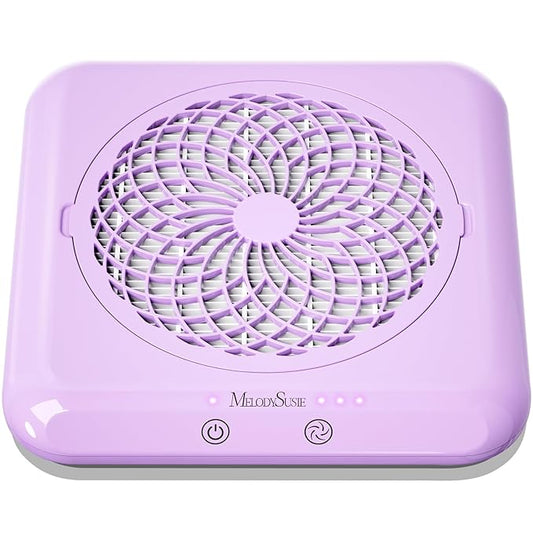 MelodySusie Nail Dust Collector,SproF Professional 4500 RPM Nail Vacuum Fan Vent Dust Collector with 3 Suction,Touch Control,Powerful Suction Nail Tech Tools Manicure Accessories for Nail Salon,Home