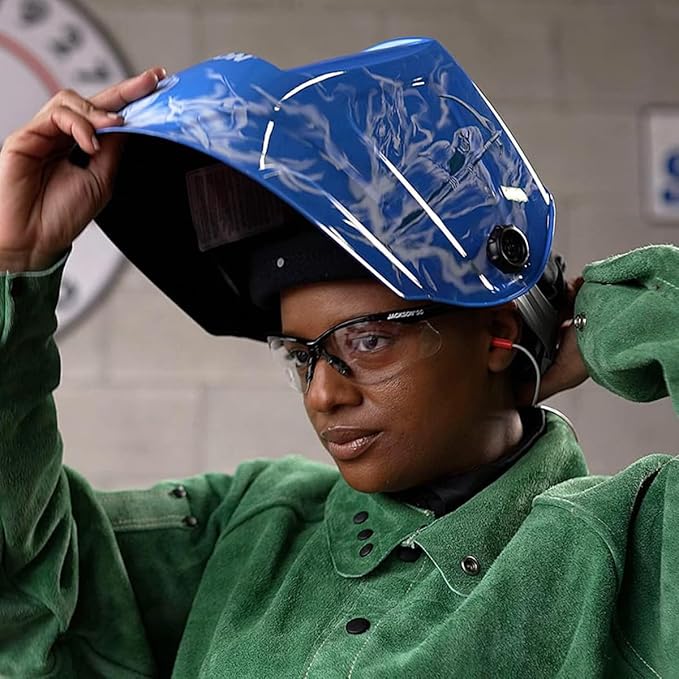Jackson Safety Premium Graphic Welding Hood with ADF - Ultra Lightweight Auto Darkening Welding Helmet - ANSI Z87.1 (Multiple Styles)