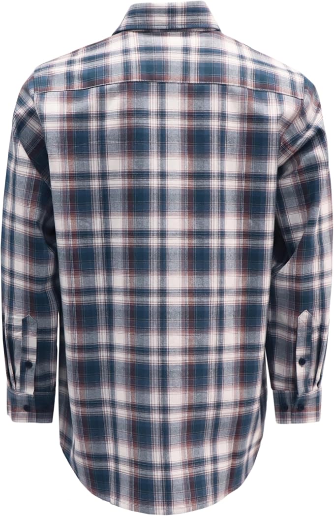 KONRECO FR Shirts for Men Fire Resistant Button Down Work Shirt 100% Cotton 6.5oz Lightweight Welding Shirts