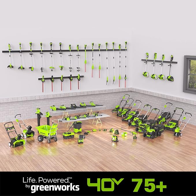 Greenworks 40V (120 MPH / 450 CFM / 75+ Compatible Tools) Cordless Axial Leaf Blower, 4.0Ah Battery and Charger Included