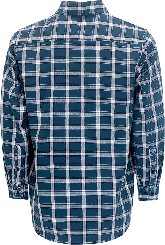 KONRECO FR Shirts for Men Fire Resistant Button Down Work Shirt 100% Cotton 6.5oz Lightweight Welding Shirts