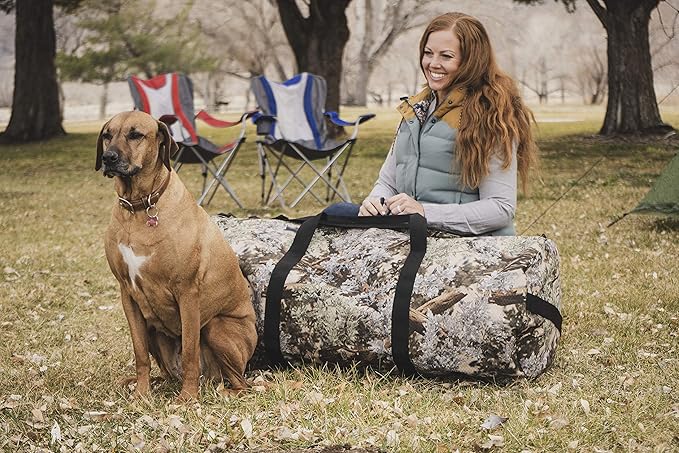 North Star Sports Foldable Duffle Bag for Travel, Gym & Outdoor Camping | Tough and Packable Sport Equipment Bag & Gear Organizer | Heavy Duty Large Duffel Bags for Traveling