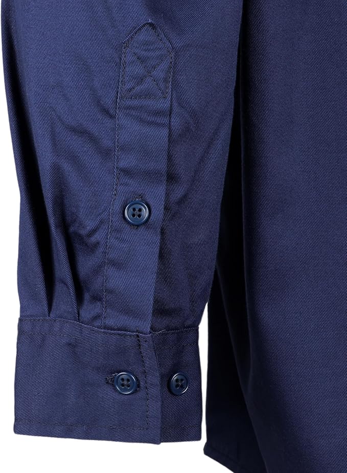 KONRECO FR Shirts for Men Fire Resistant Button Down Work Shirt 100% Cotton 6.5oz Lightweight Welding Shirts